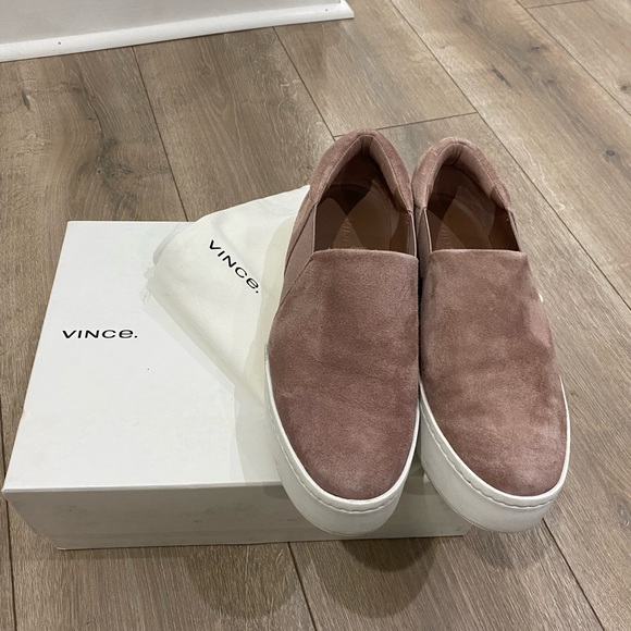 💰PRICE⬇️ VINCE
Women's Warren Suede Slip On Platform Trainers - Pink/Blush - 7M - Picture 8 of 9